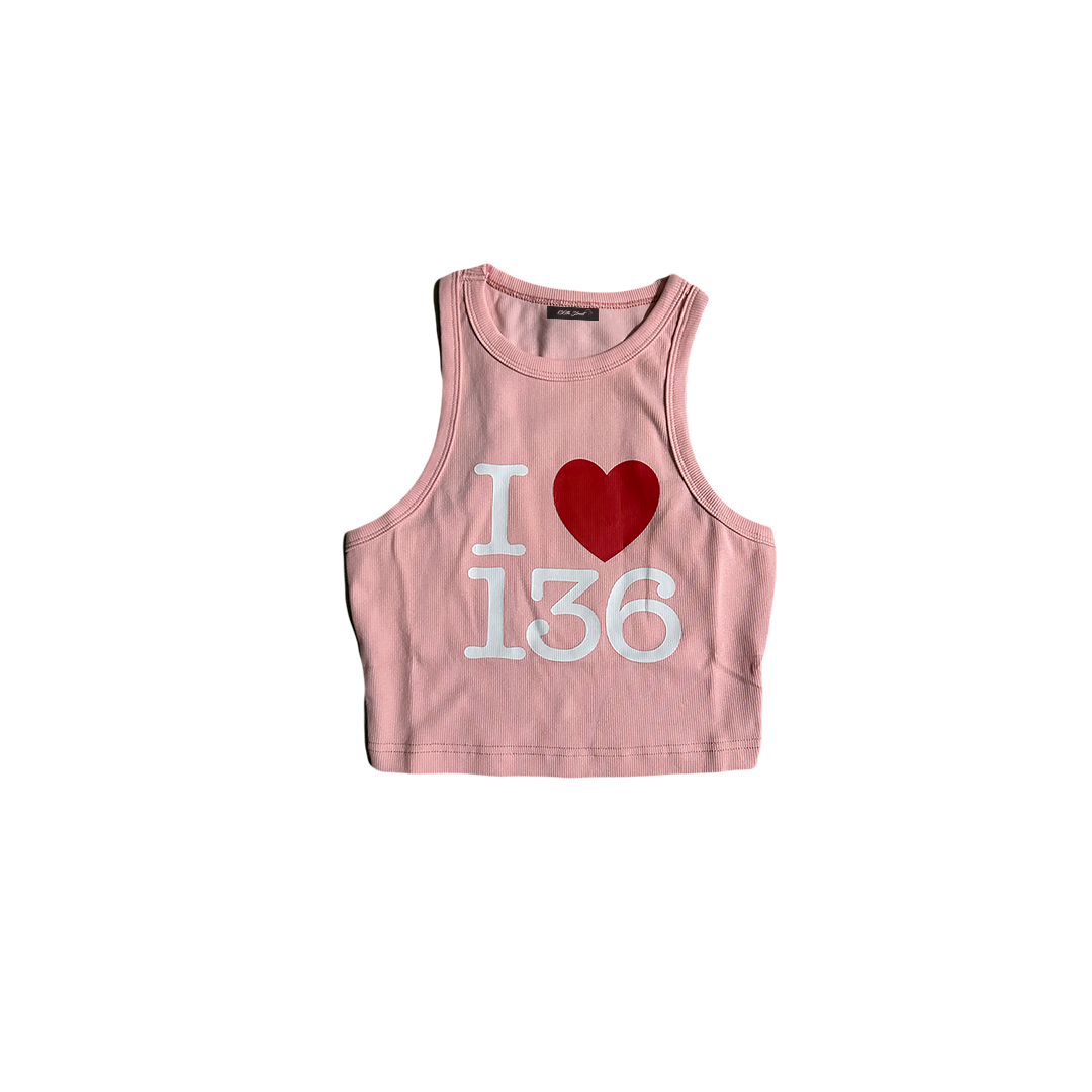 I LOVE 136 "PINK" TANK TOP