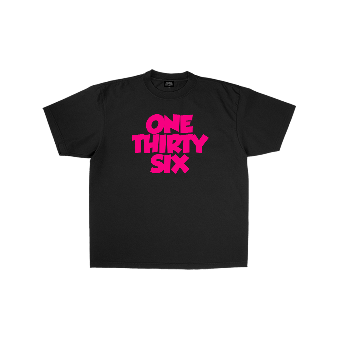 'ONETHIRTYSIX' STATEMENT TEES (PINK)
