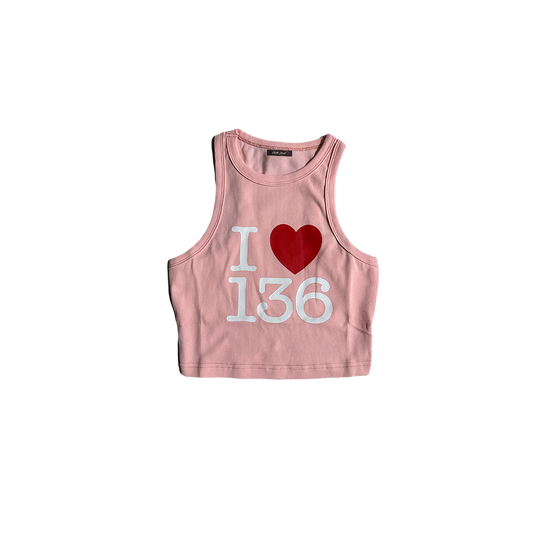 I LOVE 136 "PINK" TANK TOP
