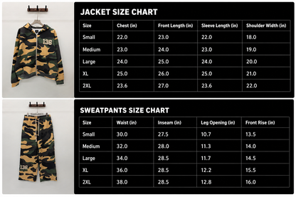 136 WAFFLE KNIT CAMO 'FULL SET'