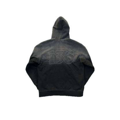 'BLACK' ZIP-UP HOODIE
