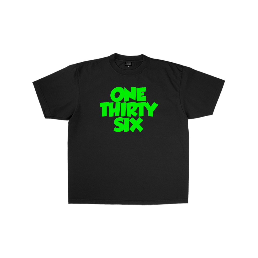 'ONETHIRTYSIX' STATEMENT TEES (GREEN)