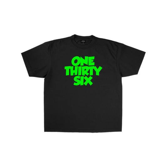 'ONETHIRTYSIX' STATEMENT TEES (GREEN)