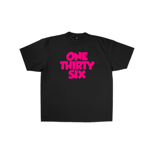'ONETHIRTYSIX' STATEMENT TEES (PINK)